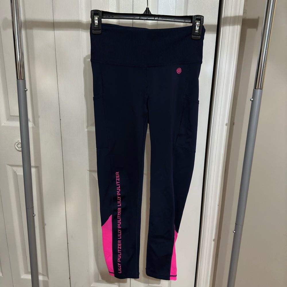 Lilly Pulitzer Navy Weekender Leggings XS